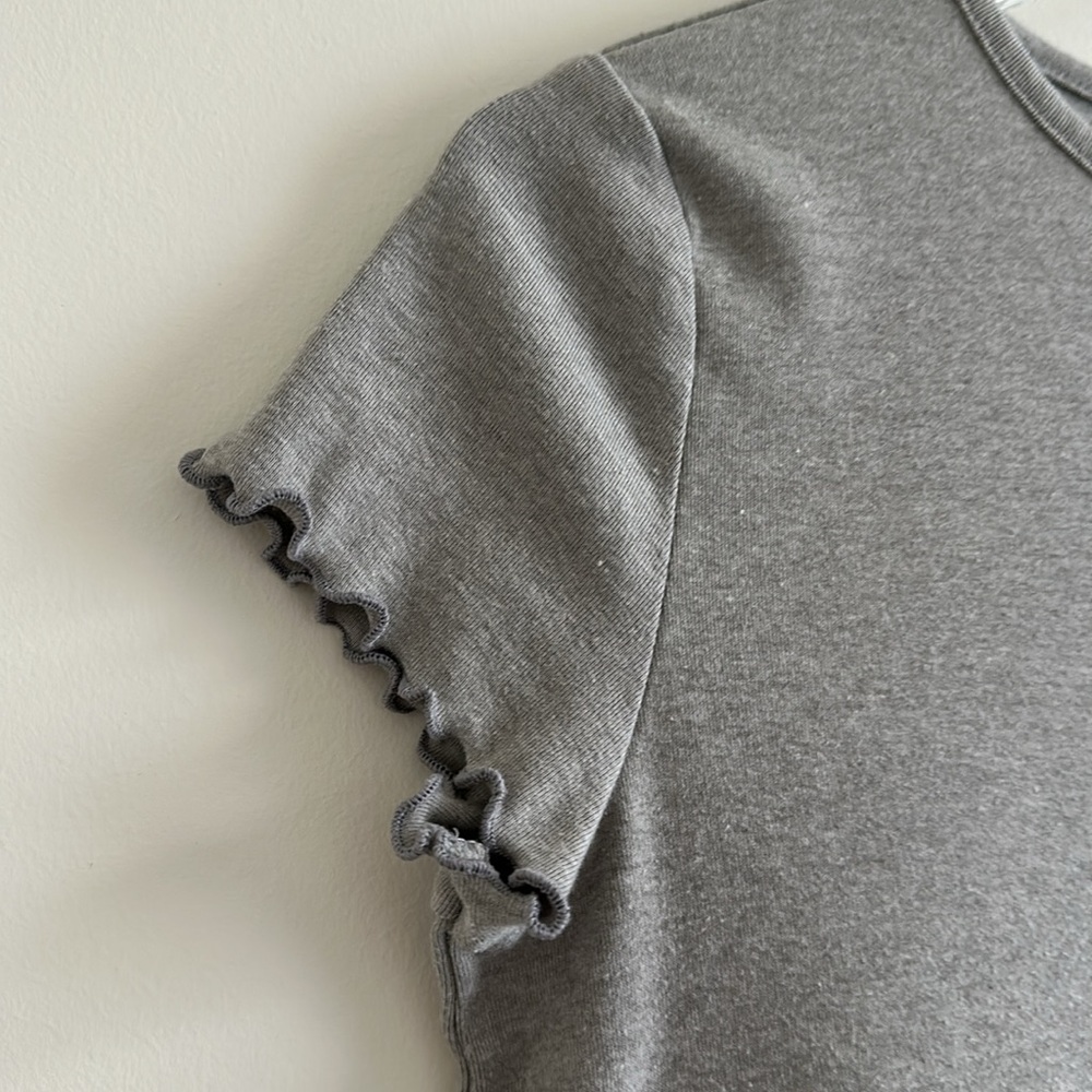 Art Class Girls’ Curled Edge Short Sleeve Tee (Gray) - Picture 15 of 15